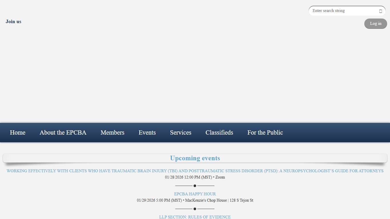 El Paso County Bar Association - Judicial & Legislative Updates